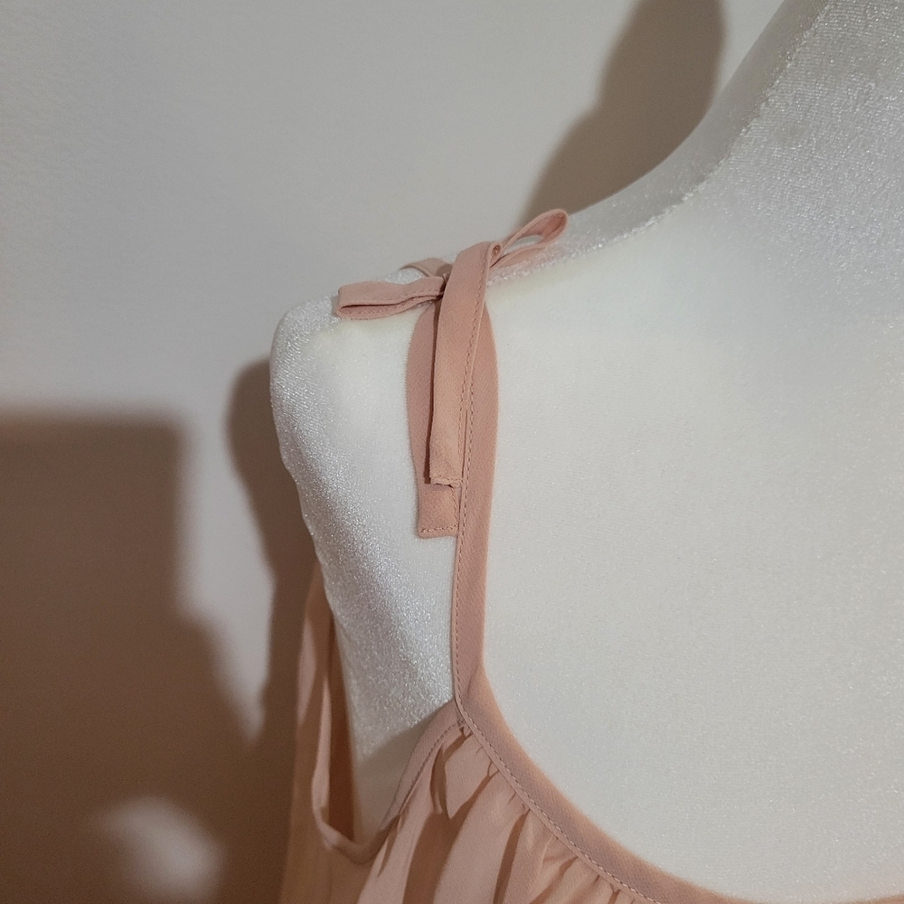 NWT Jennifer Lopez Pink Lace Slip Dress Coquette Dainty | Medium - Picture 3 of 9